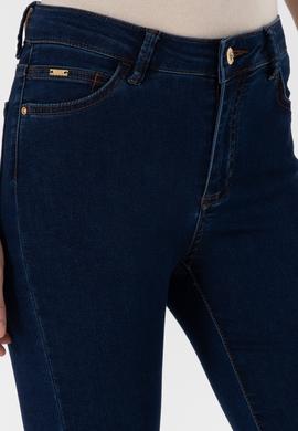 Kadın Koyu Mavi Toothpick Fit Jean Pantolon - 50307833007