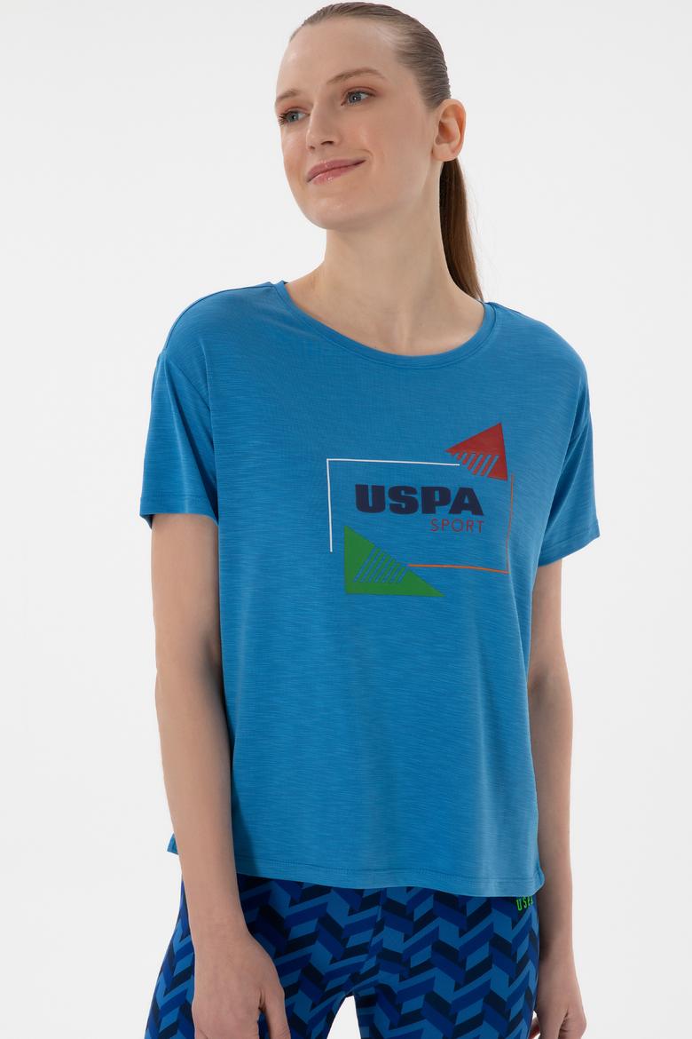 Kadın Saks Tişört - 50284350020