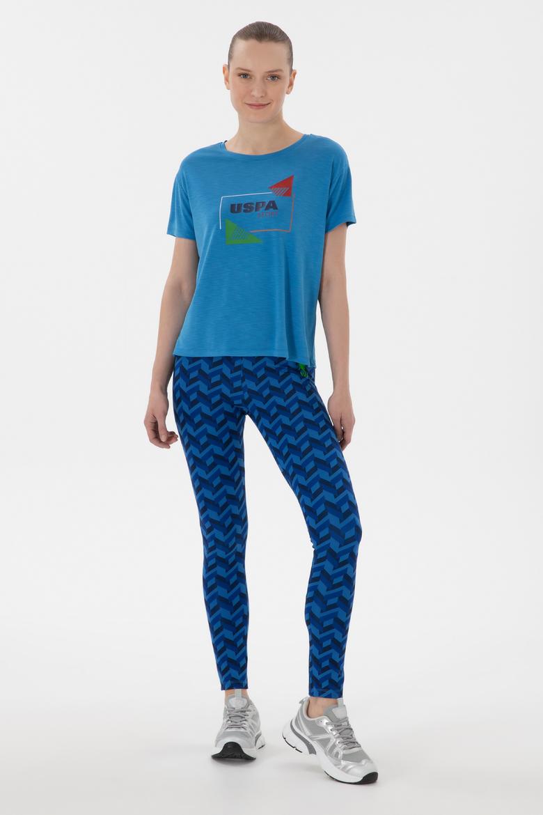 Kadın Saks Tişört - 50284350020