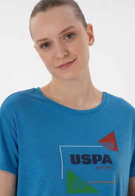 Kadın Saks Tişört - 50284350020