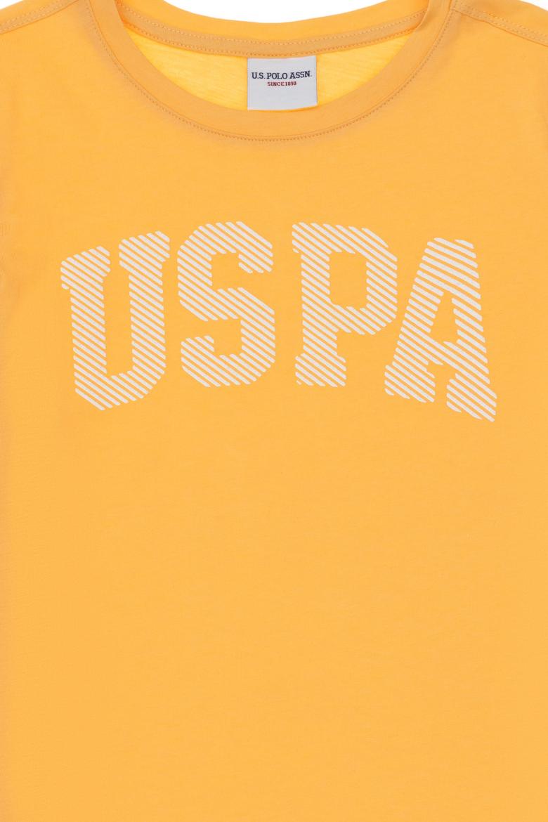 Kız Çocuk Turuncu Basic Tişört - 50298193162