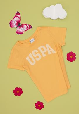 Kız Çocuk Turuncu Basic Tişört - 50298193162