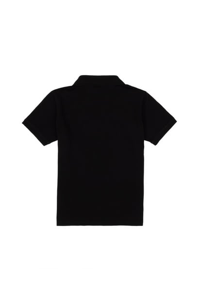 Erkek Çocuk Siyah Basic Polo Yaka Tişört