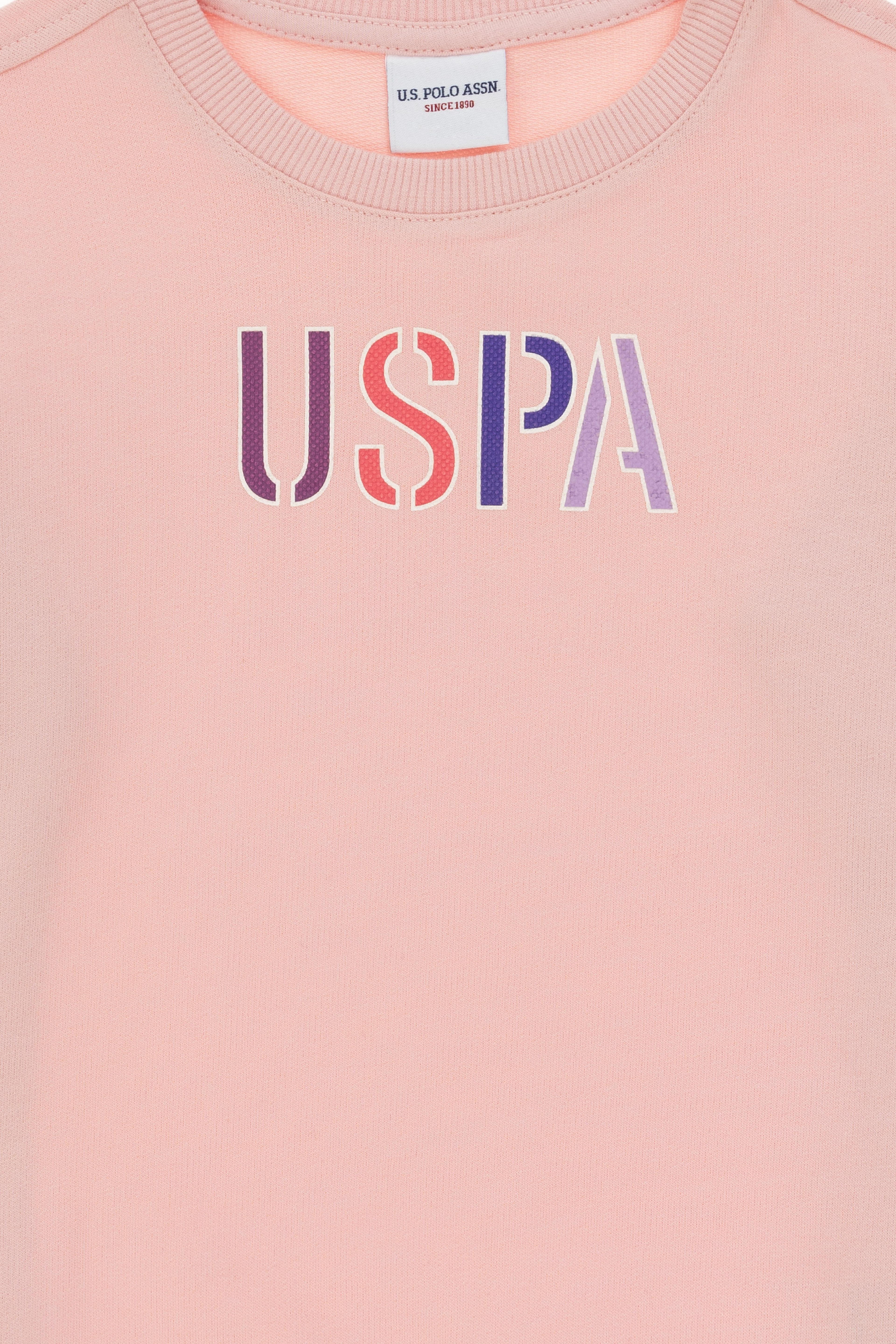 Kız Çocuk Toz Pembe Basic Sweatshirt - Image 3