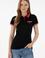Kadın Siyah Polo Yaka Tişört