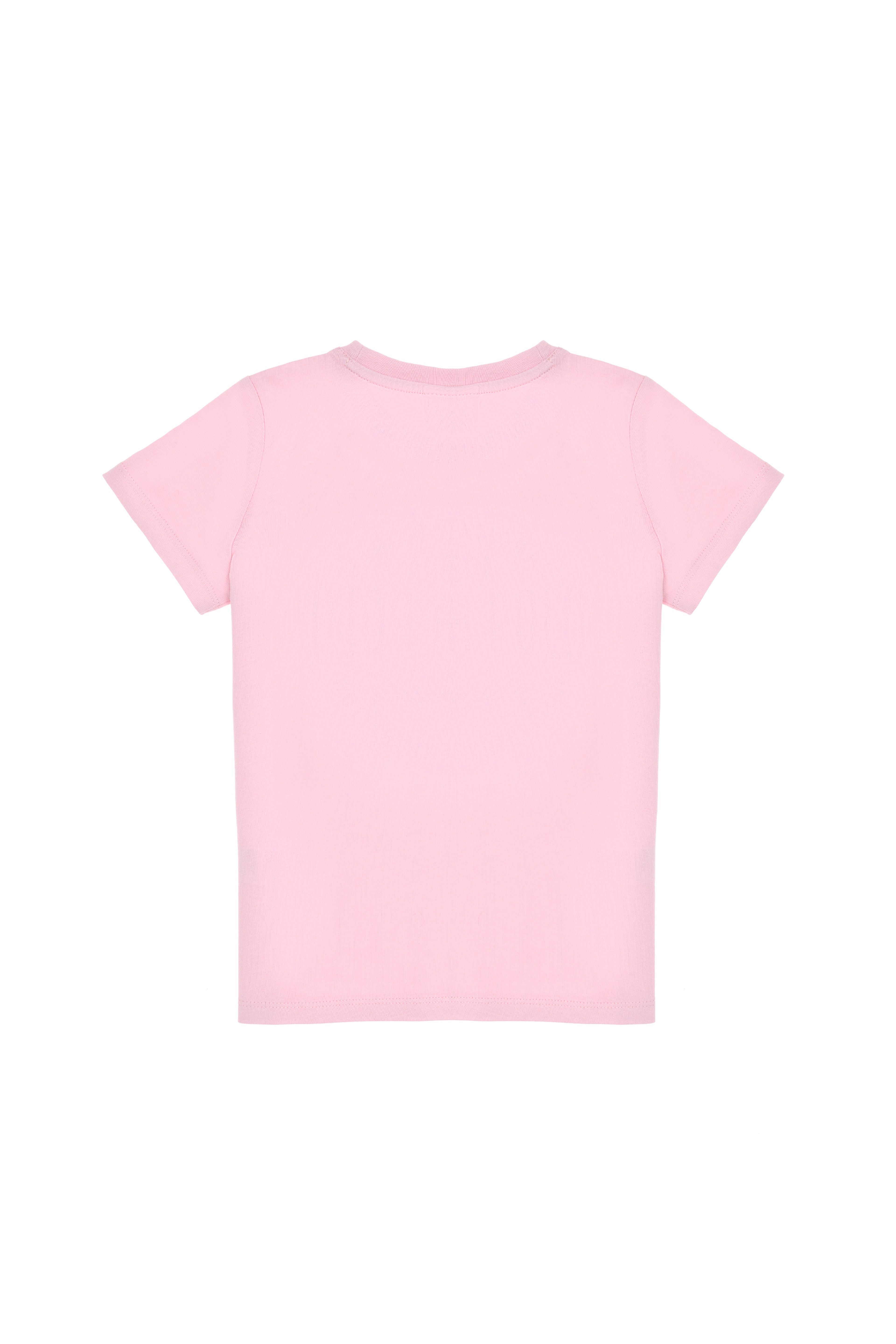 Erkek Çocuk Açık Pembe Bisiklet Yaka Tişört
