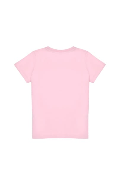 Erkek Çocuk Açık Pembe Bisiklet Yaka Tişört