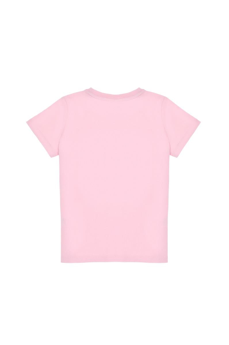 Erkek Çocuk Açık Pembe Bisiklet Yaka Tişört