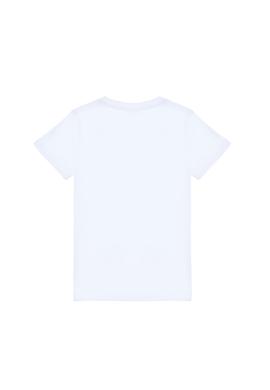 Erkek Çocuk Beyaz Bisiklet Yaka Tişört - 50307129006