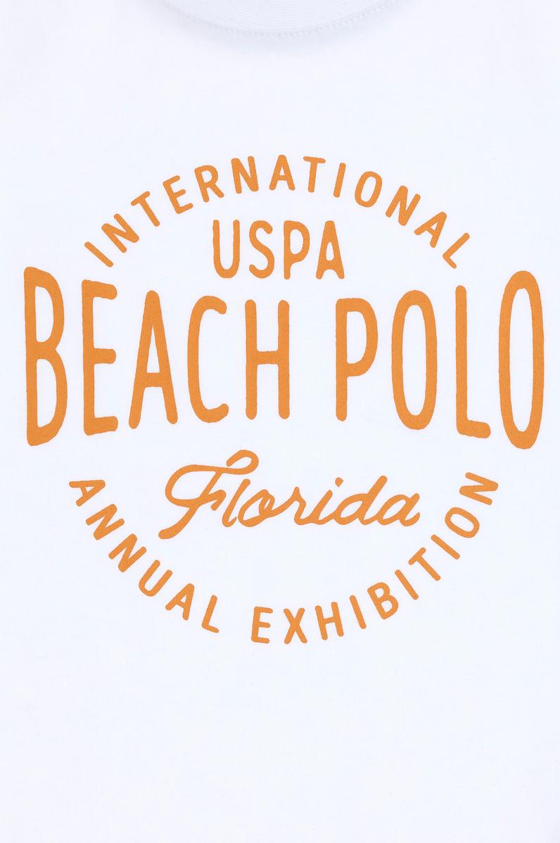 Erkek Çocuk Beyaz Bisiklet Yaka Tişört