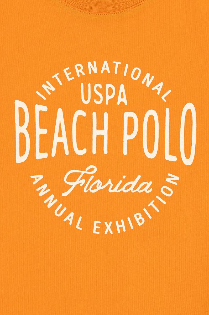 Erkek Çocuk Turuncu Bisiklet Yaka Tişört