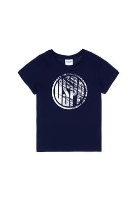 Erkek Çocuk Lacivert Basic Bisiklet Yaka Tişört - 50306514008