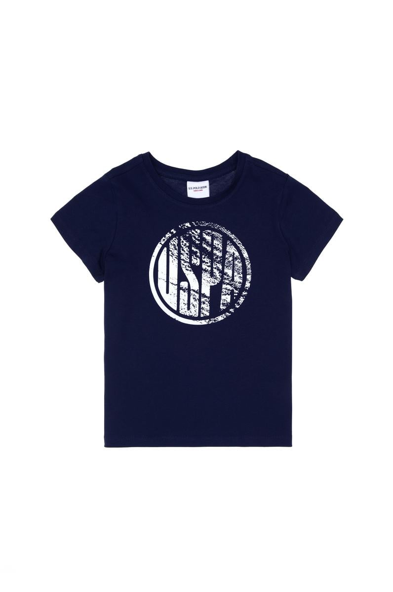 Erkek Çocuk Lacivert Basic Bisiklet Yaka Tişört