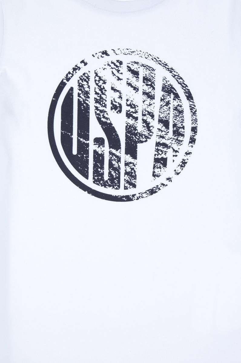 Erkek Çocuk Beyaz Basic Bisiklet Yaka Tişört