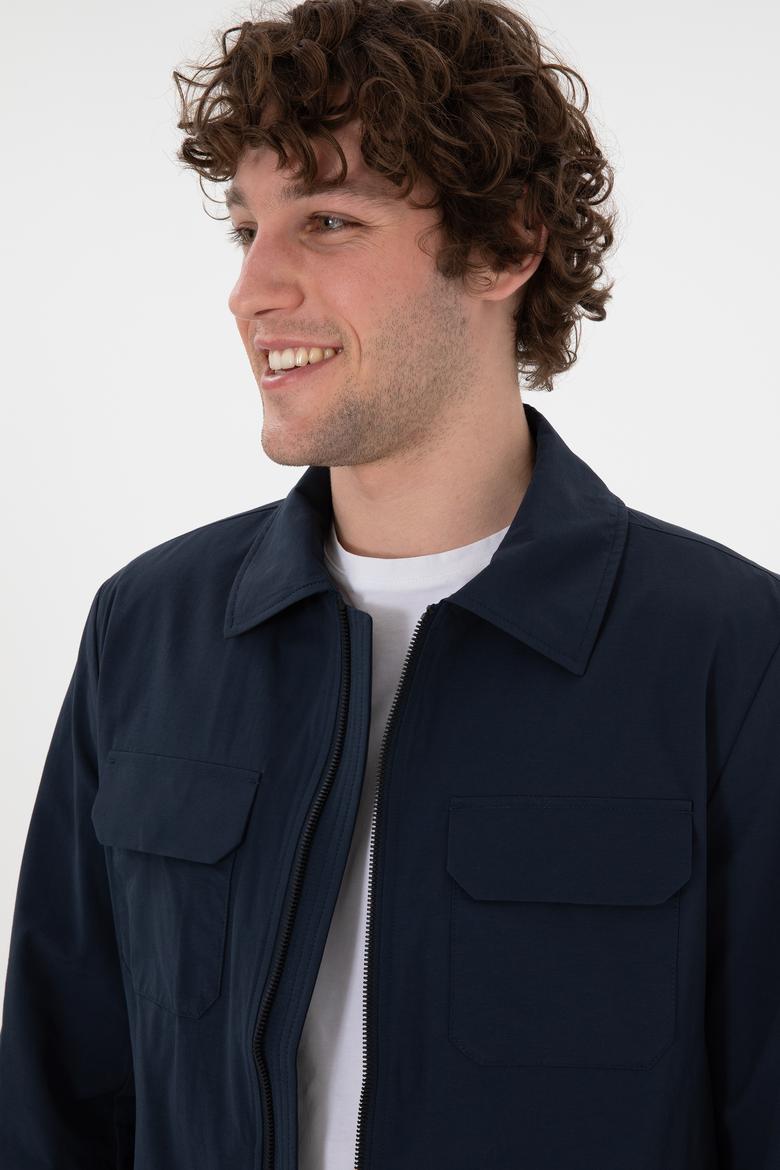 Erkek Lacivert Mont - 50299386002