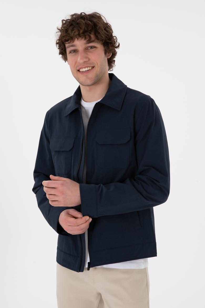 Erkek Lacivert Mont - 50299386002