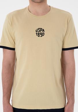 Erkek Regular Fit Bisiklet Yaka Açık Haki Tişört - 50306900019