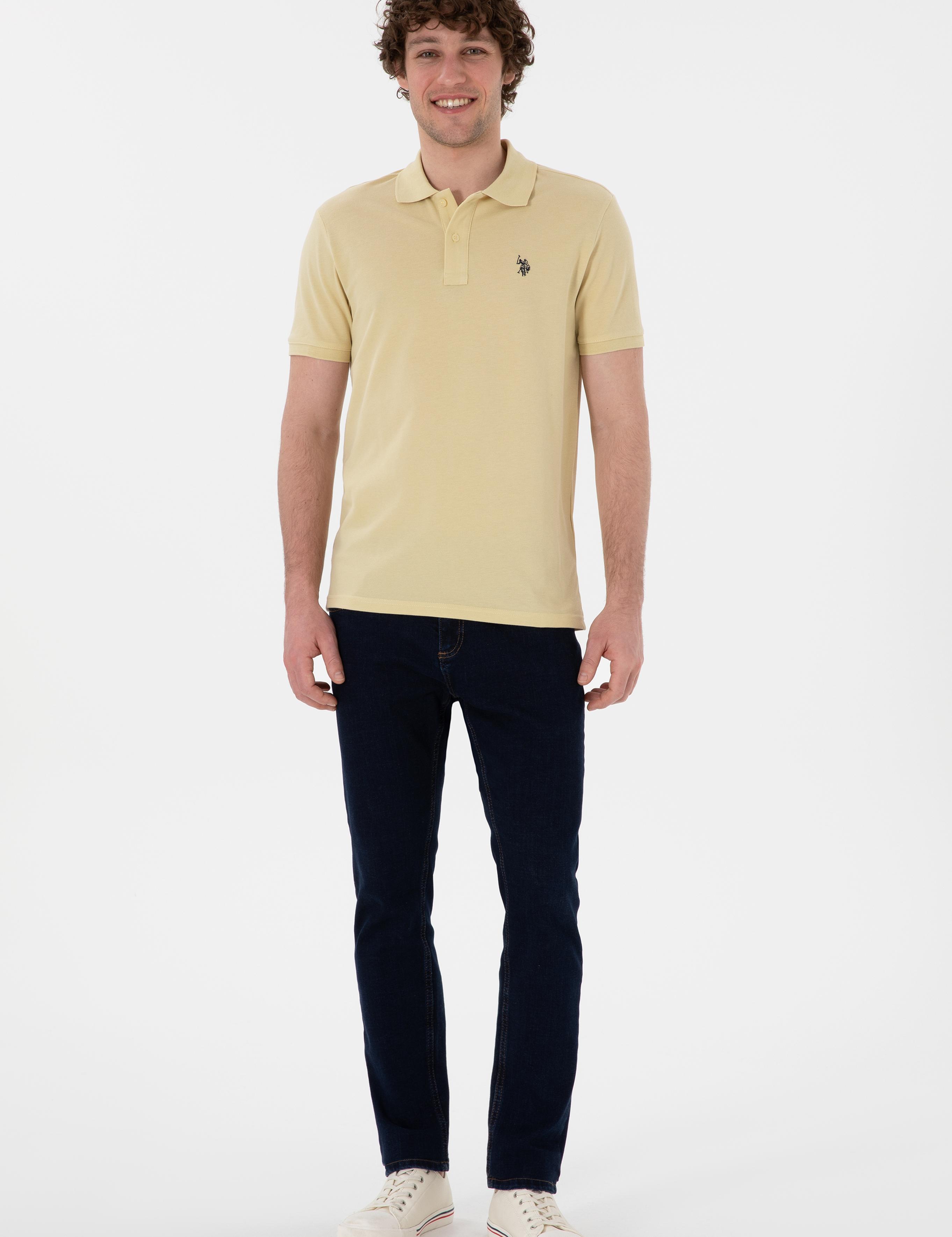 پولوشرت آستین کوتاه اندامی یقه پیراهنی مردانه یو اس پولو | U.S. Polo Assn. - تصویر 4