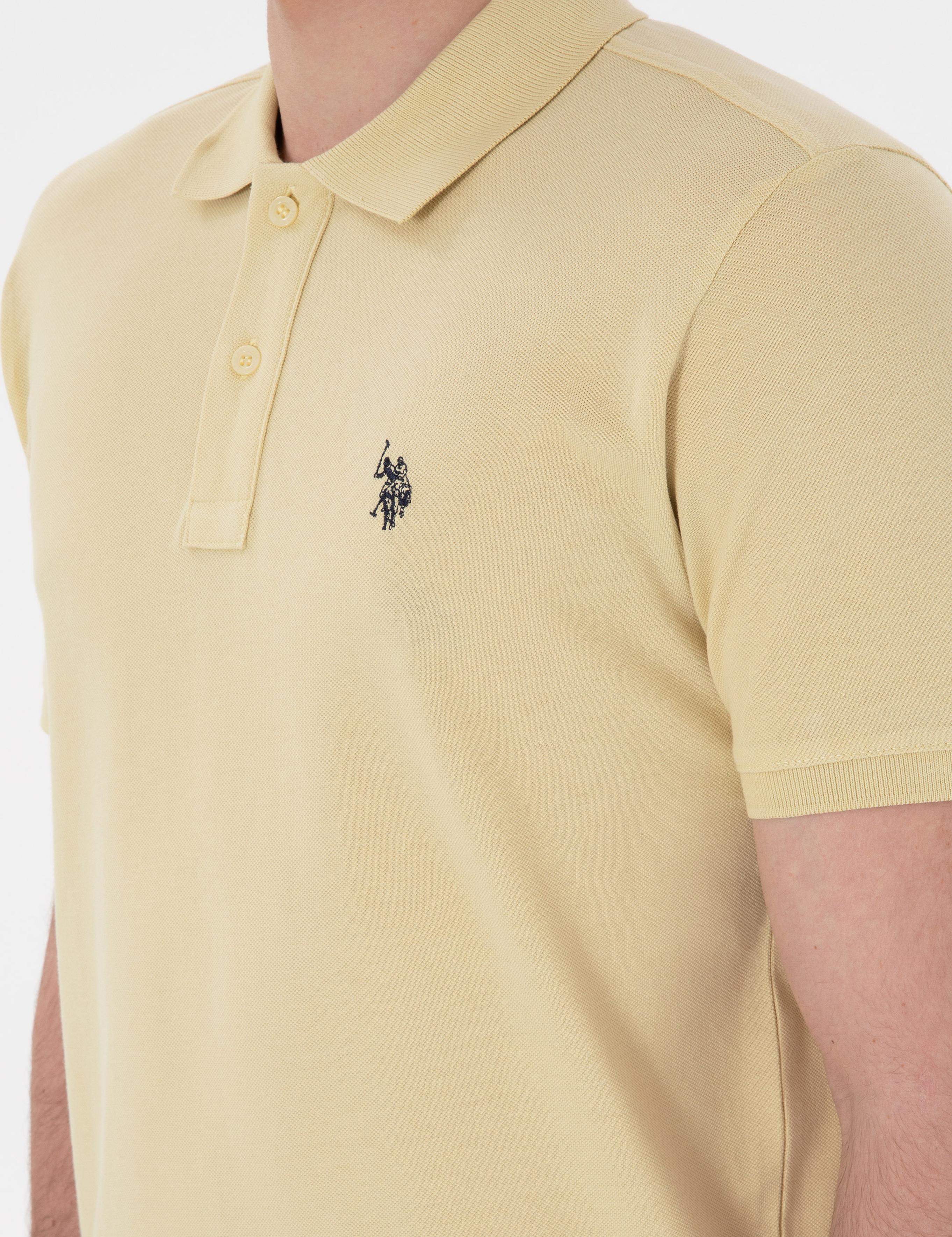 پولوشرت آستین کوتاه اندامی یقه پیراهنی مردانه یو اس پولو | U.S. Polo Assn. - تصویر 7