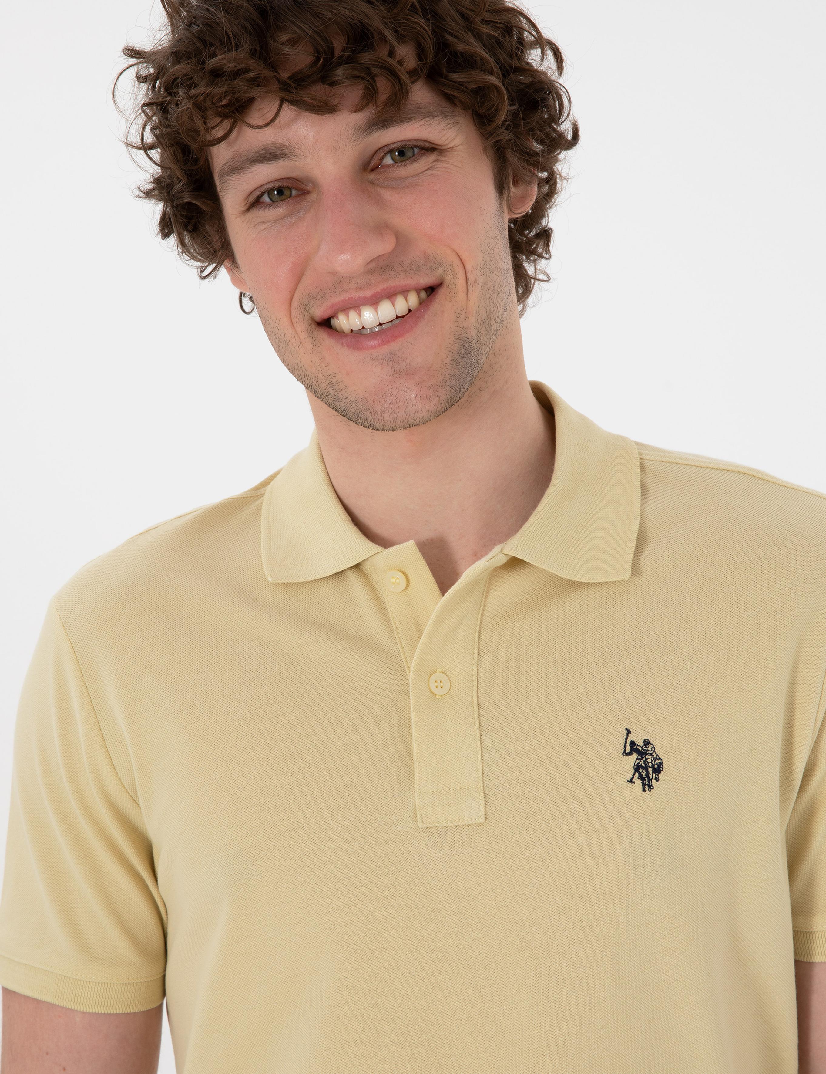 پولوشرت آستین کوتاه اندامی یقه پیراهنی مردانه یو اس پولو | U.S. Polo Assn. - تصویر 2