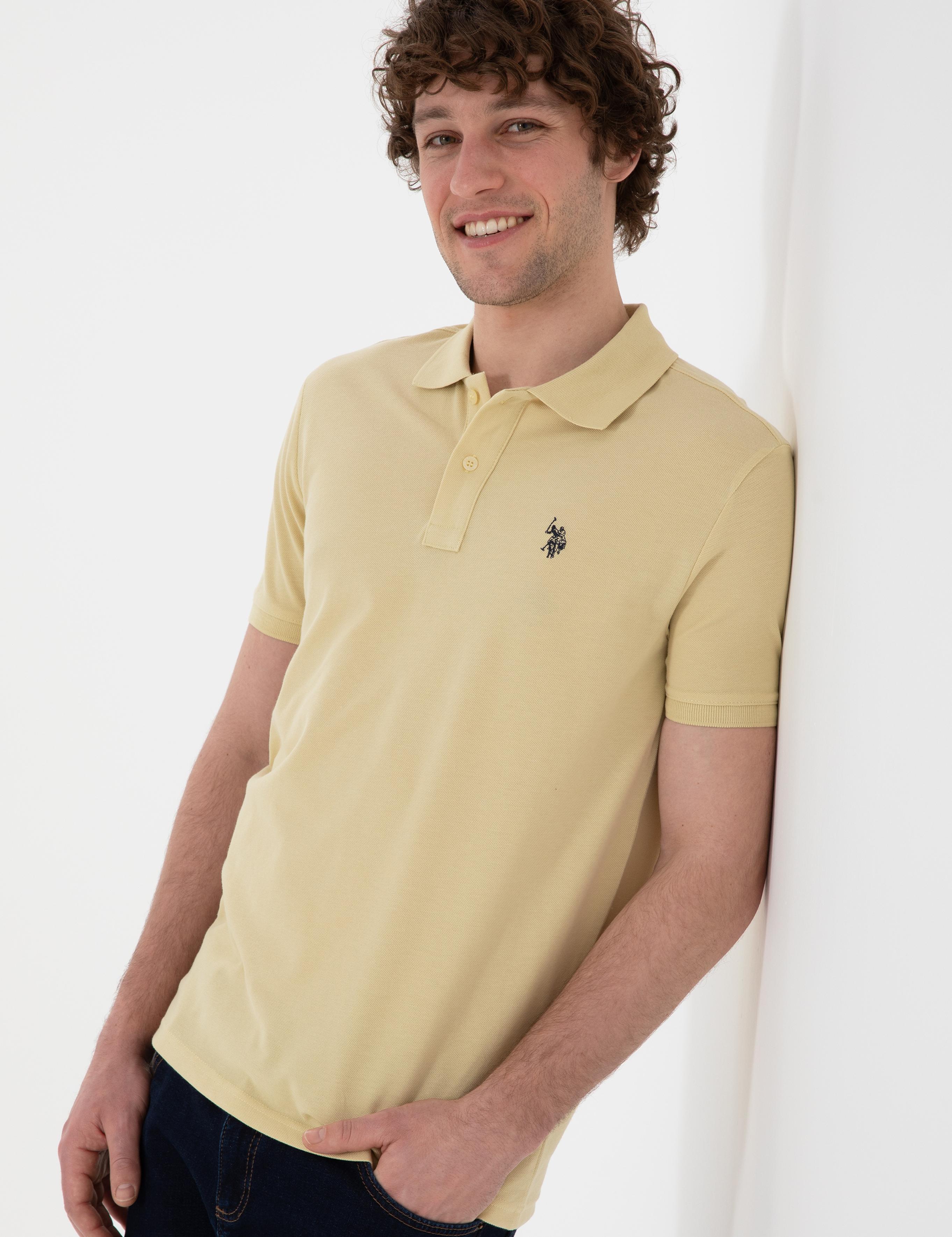 پولوشرت آستین کوتاه اندامی یقه پیراهنی مردانه یو اس پولو | U.S. Polo Assn. - تصویر 3