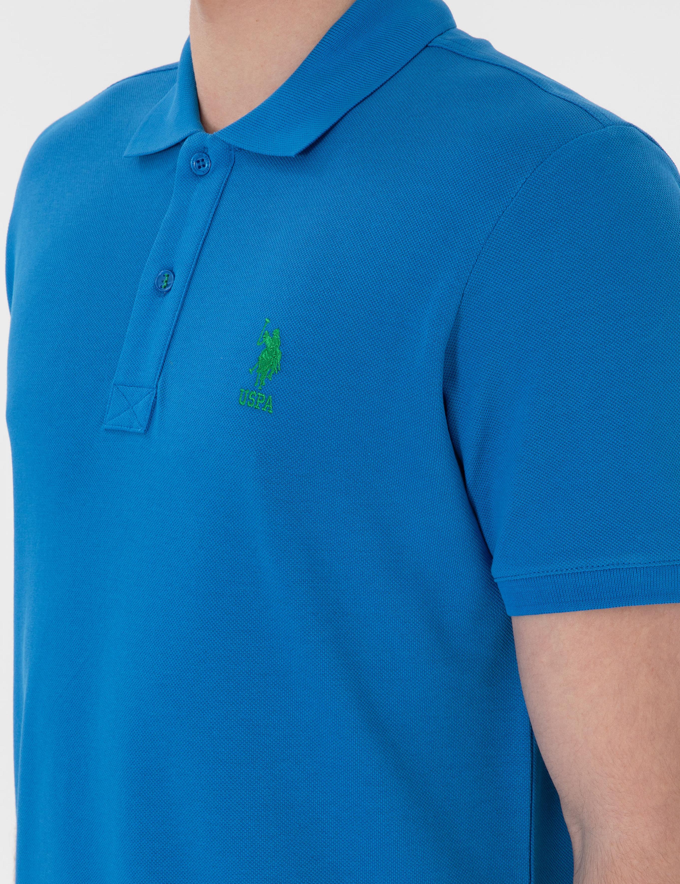 پولوشرت آستین کوتاه اندامی یقه پیراهنی مردانه یو اس پولو | U.S. Polo Assn. - تصویر 7