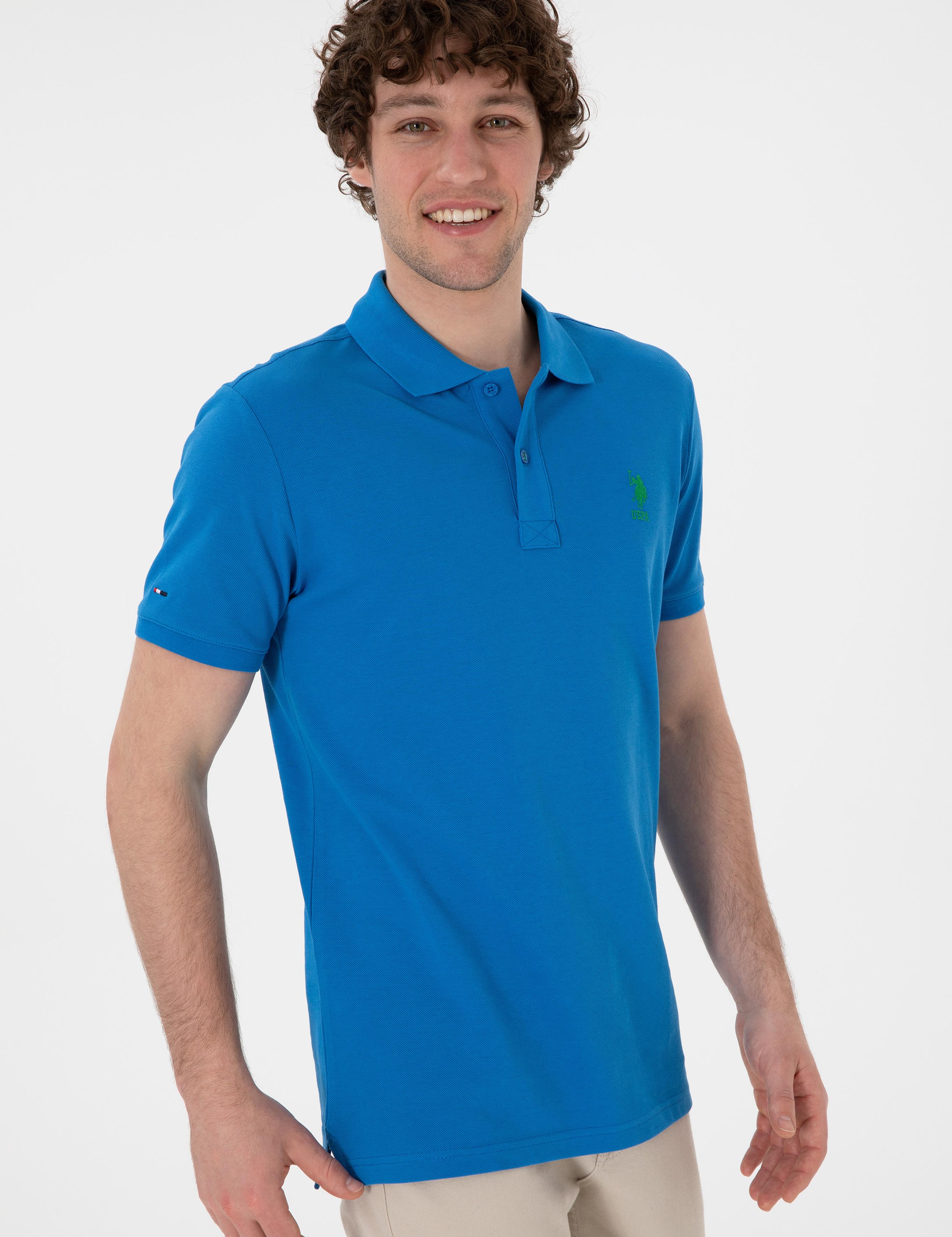 پولوشرت آستین کوتاه اندامی یقه پیراهنی مردانه یو اس پولو | U.S. Polo Assn. - تصویر 3