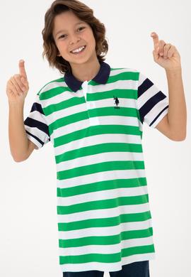 Erkek Çocuk Yeşil Polo Yaka Tişört - 50284812008