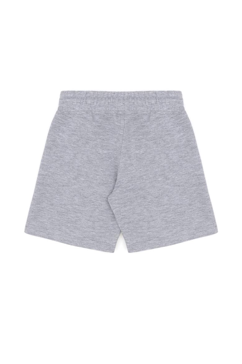 Erkek Çocuk Gri Melanj Örme Şort - 50288130031