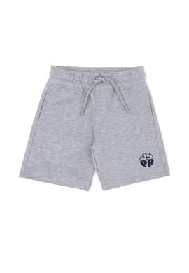 Erkek Çocuk Gri Melanj Örme Şort - 50288130031