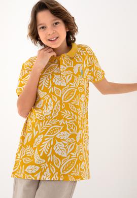 Erkek Çocuk Safran Polo Yaka Tişört - 50288128027