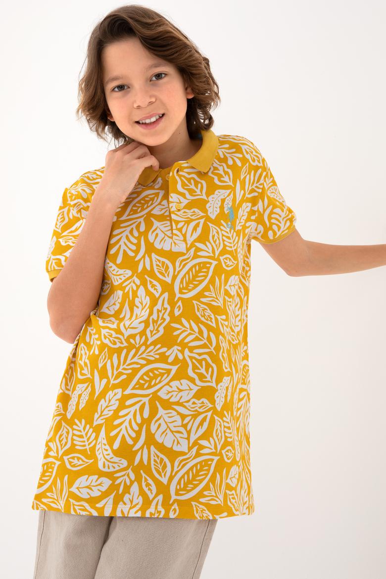 Erkek Çocuk Safran Polo Yaka Tişört - 50288128027