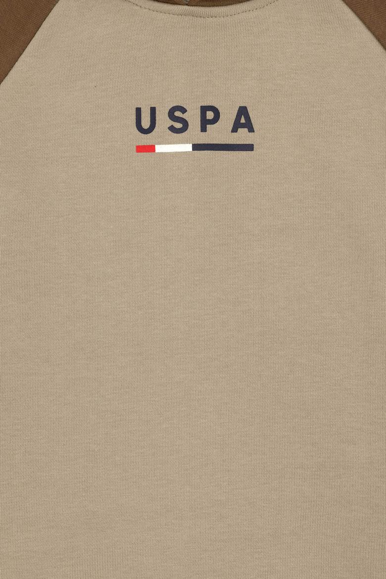 Erkek Çocuk Açık Haki Kapüşonlu Sweatshirt - 50293495020