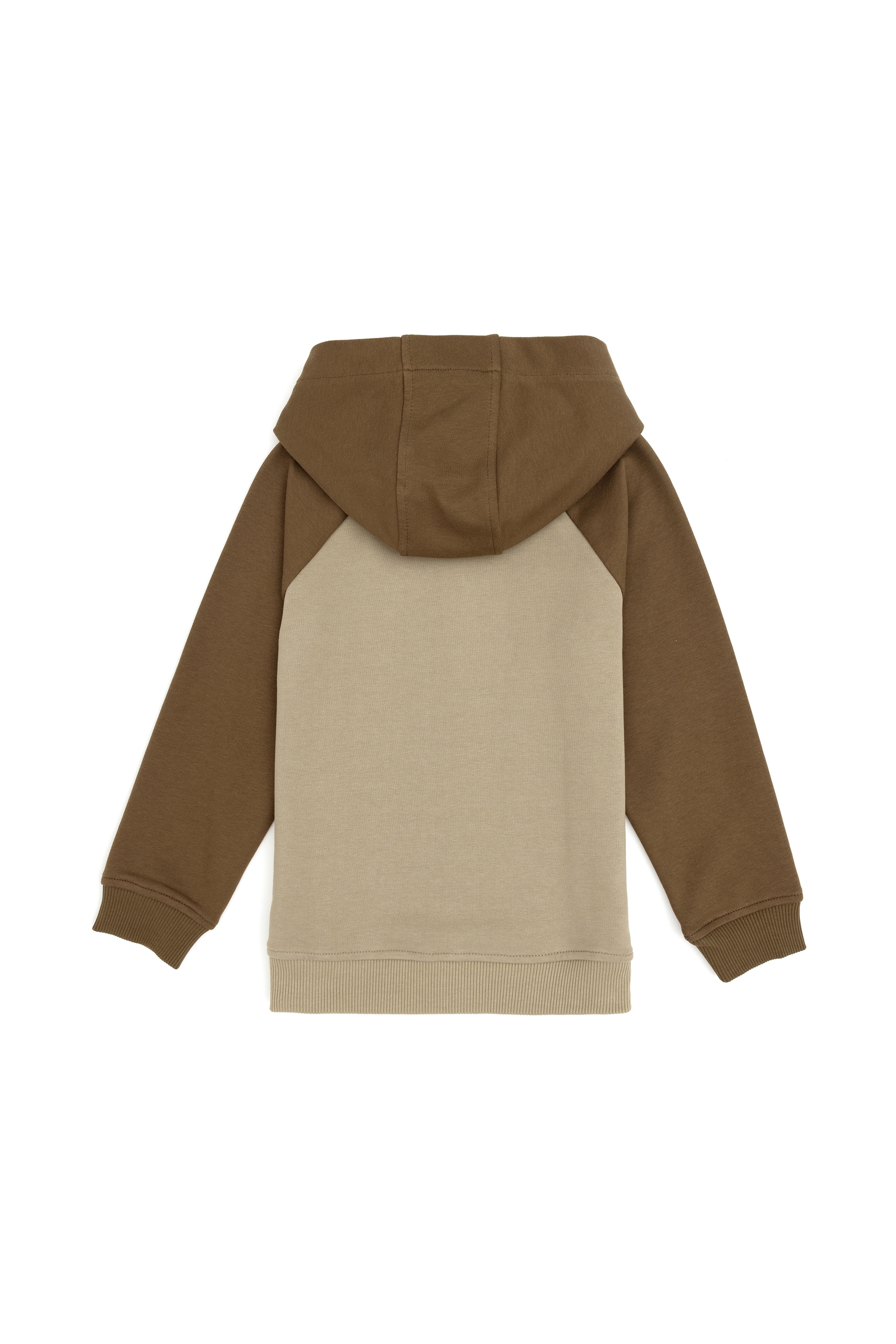 Erkek Çocuk Açık Haki Kapüşonlu Sweatshirt - Image 4