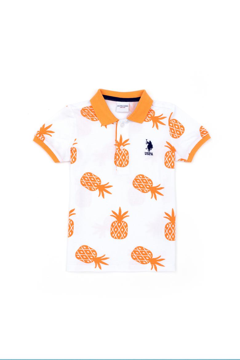 Erkek Çocuk Beyaz Polo Yaka Tişört - 50288129002