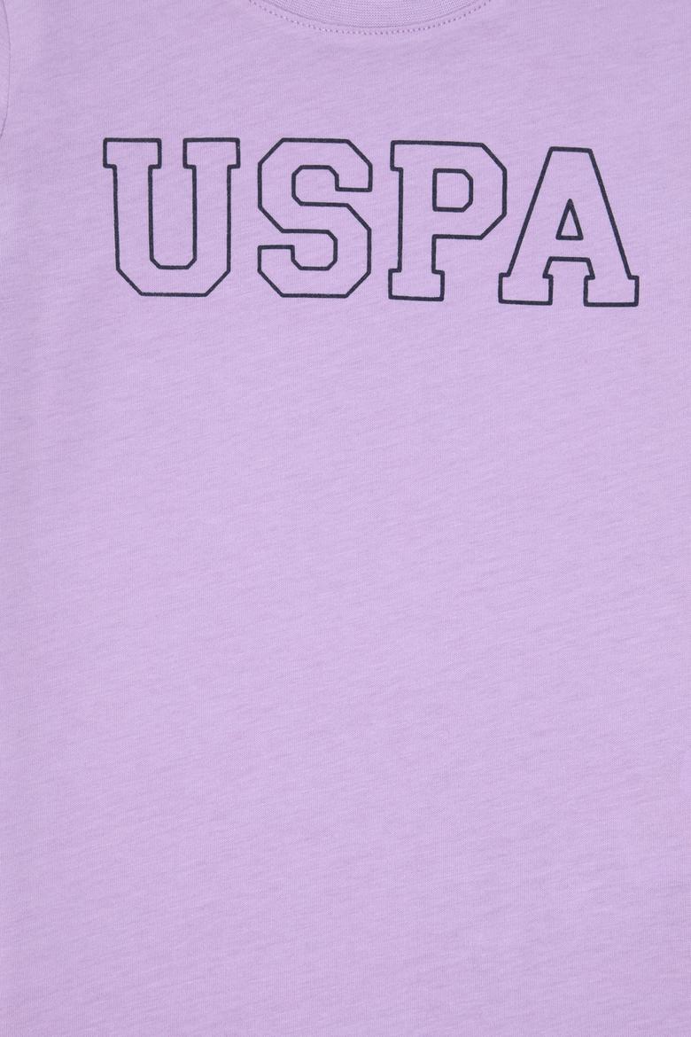 Erkek Çocuk Lila Basic Bisiklet Yaka Tişört - 50284818061