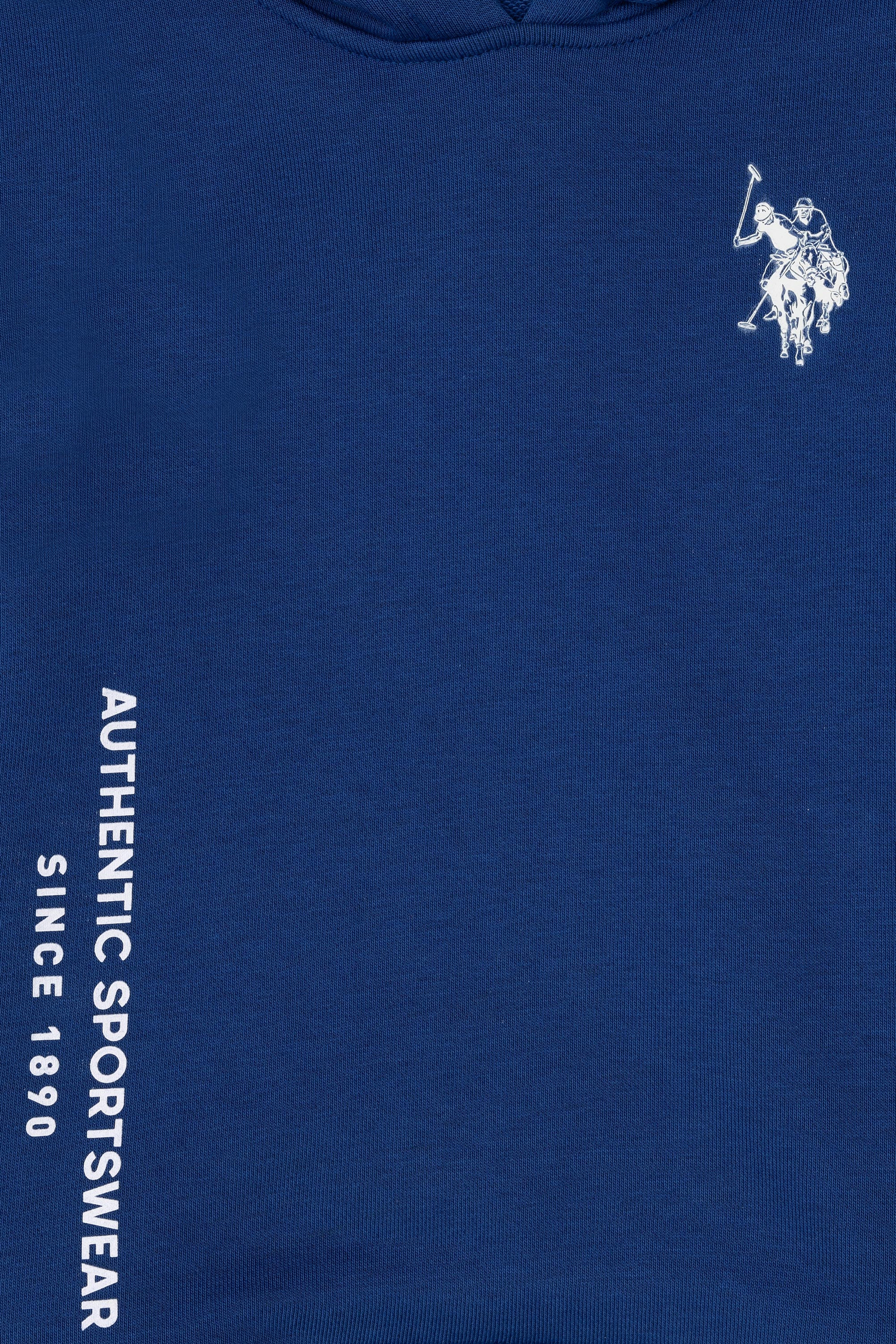 Erkek Çocuk İndigo Kapüşonlu Sweatshirt