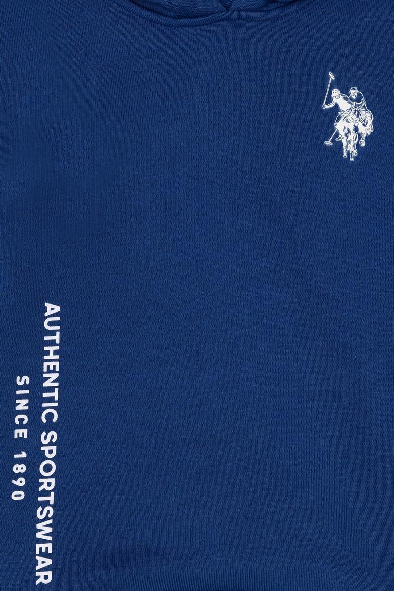 Erkek Çocuk İndigo Kapüşonlu Sweatshirt - 50293519003