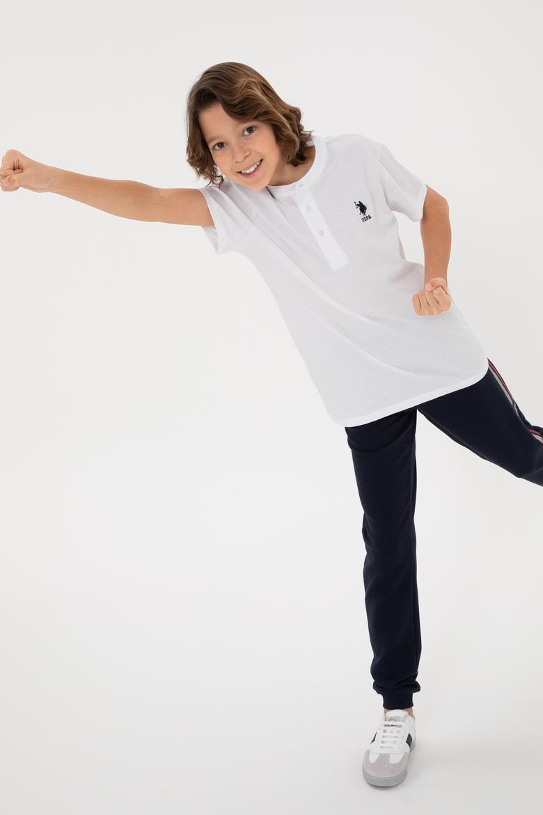 Erkek Çocuk Beyaz Basic Tişört