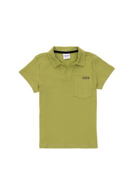 Erkek Çocuk Fıstık Yeşili Polo Yaka Tişört - 50295438032