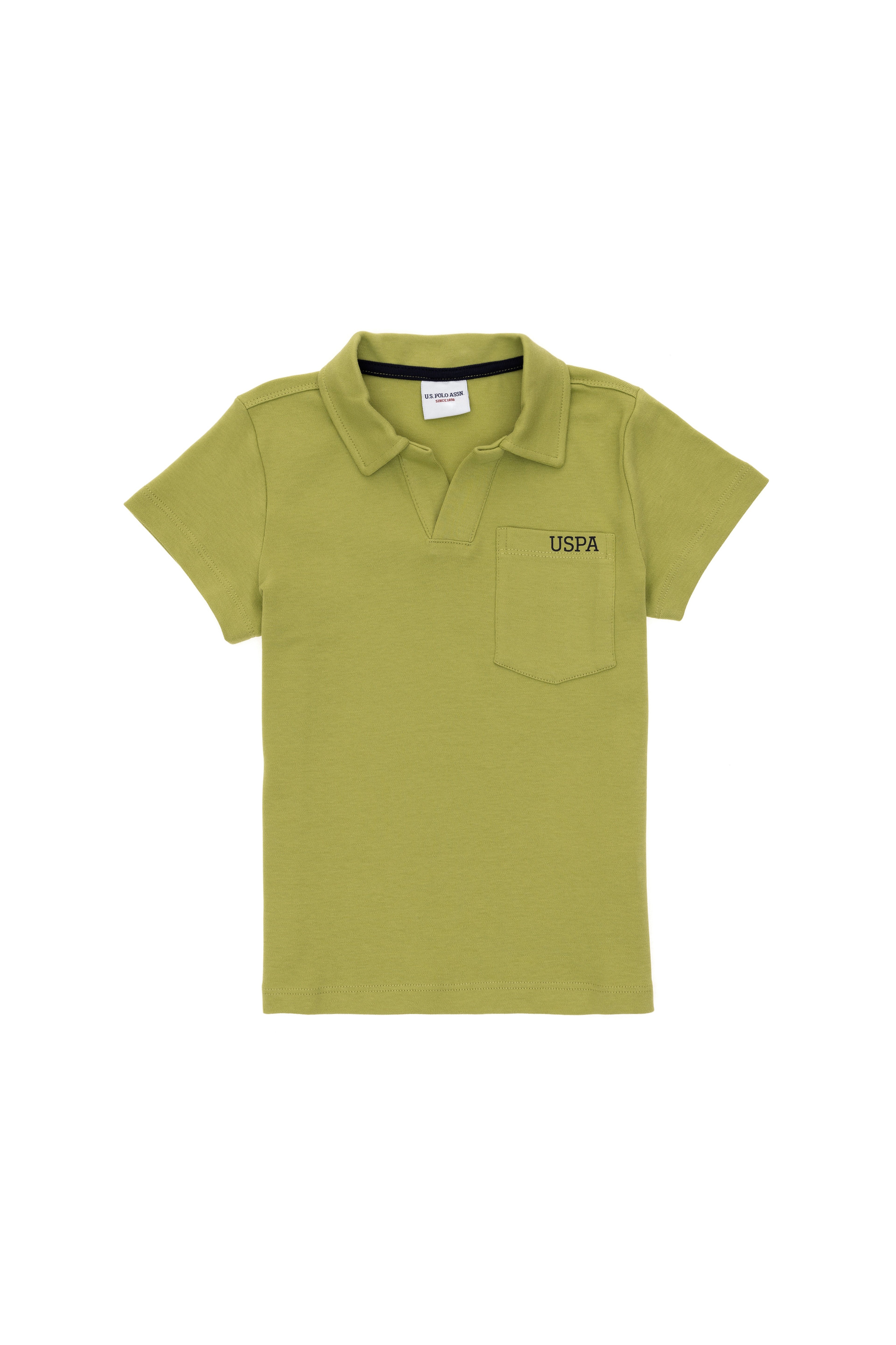 Erkek Çocuk Fıstık Yeşili Polo Yaka Tişört