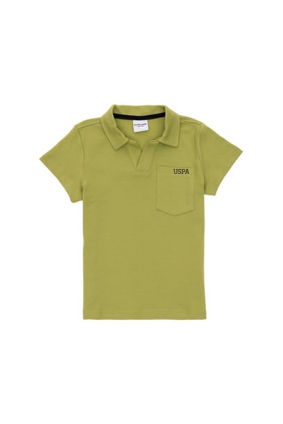 Erkek Çocuk Fıstık Yeşili Polo Yaka Tişört