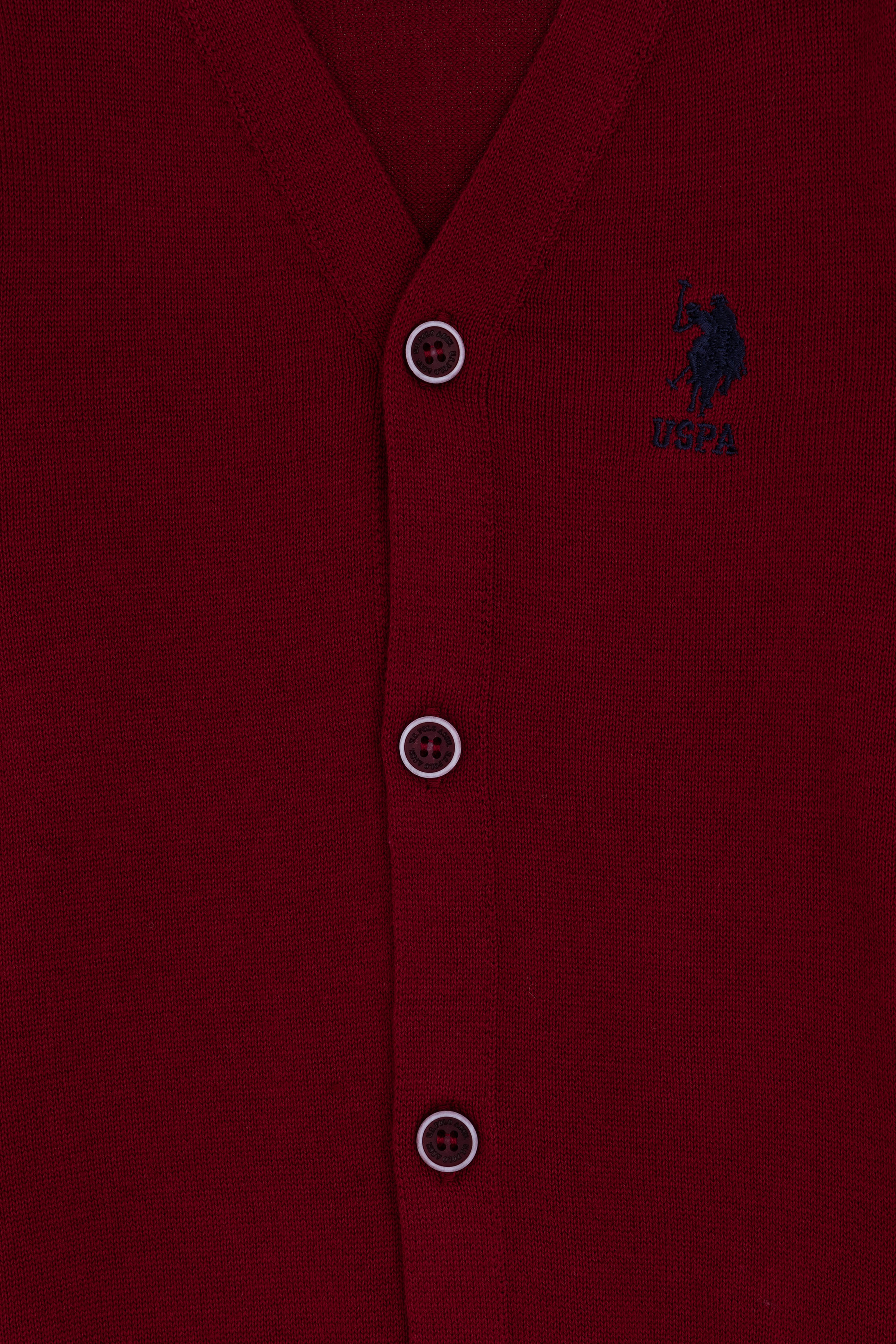 Erkek Çocuk Bordo Triko Hırka - Image 5