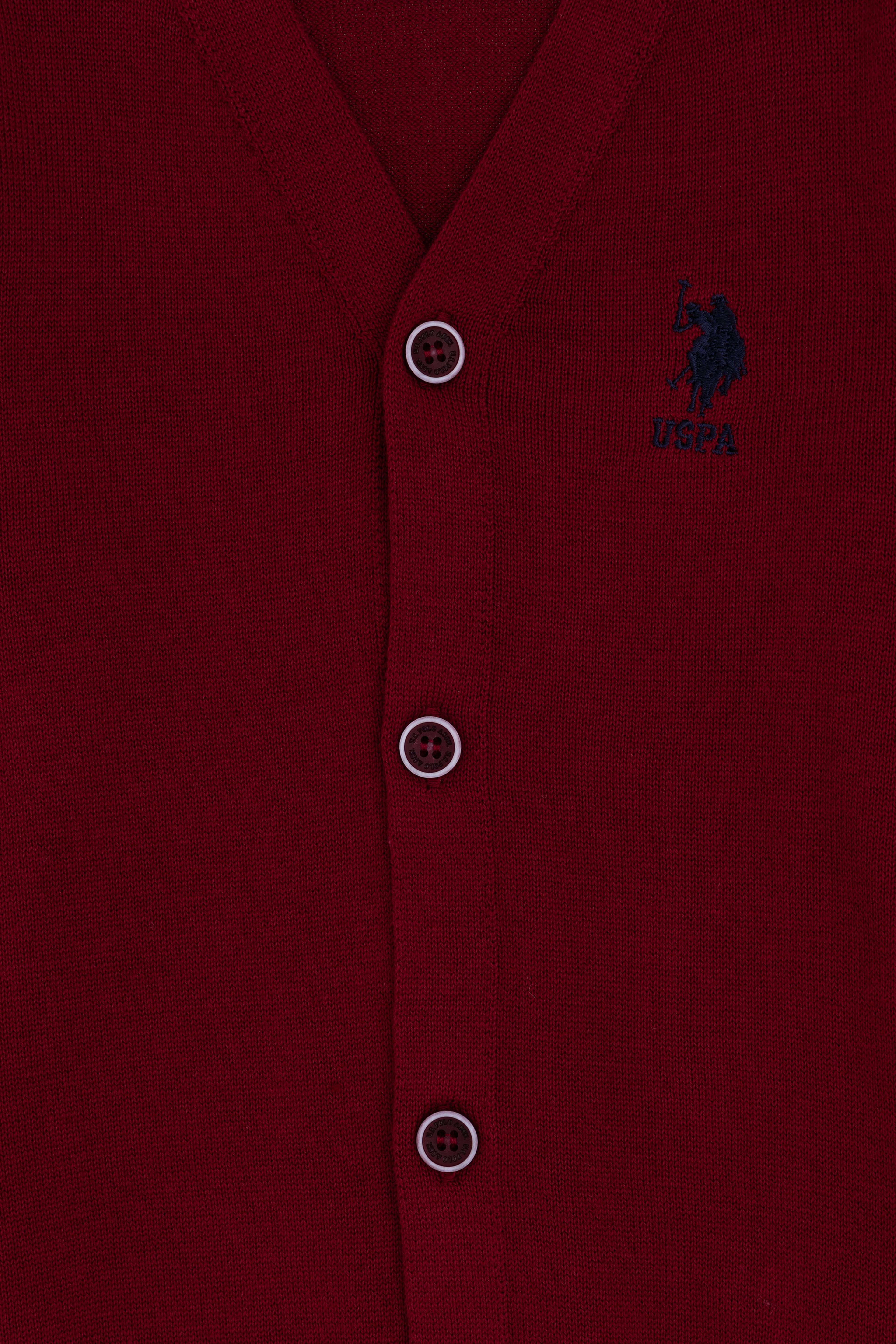 Erkek Çocuk Bordo Triko Hırka