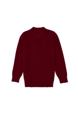 Erkek Çocuk Bordo Triko Hırka - 50295571036