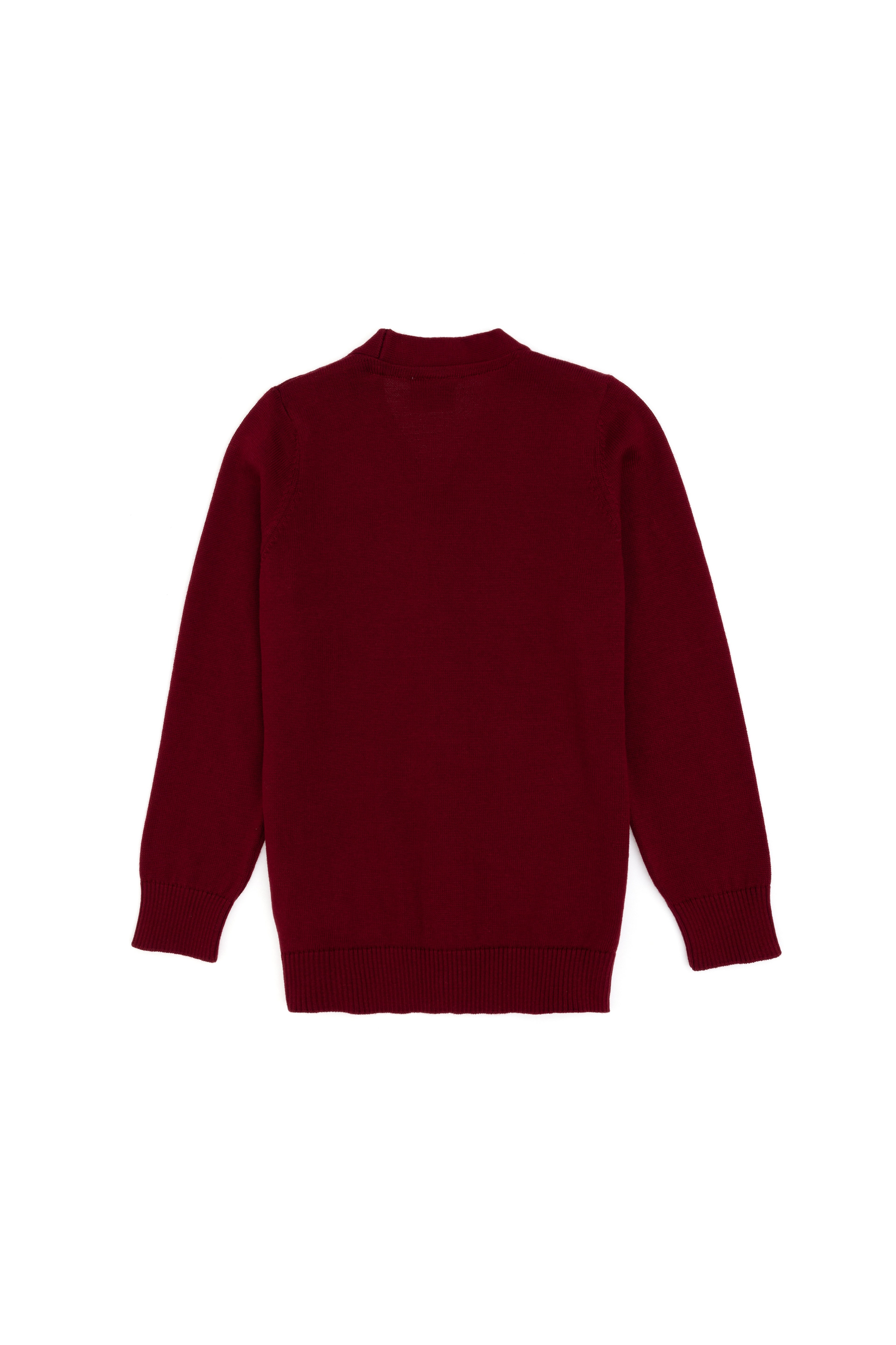 Erkek Çocuk Bordo Triko Hırka - Image 4