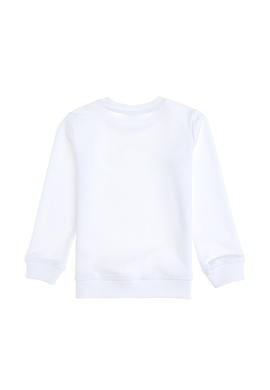 Erkek Çocuk Beyaz Bisiklet Yaka Sweatshirt - 50293567015