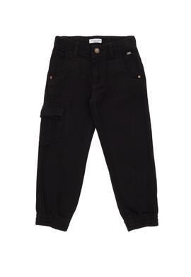 Erkek Çocuk Siyah Kanvas Pantolon - 50298581020