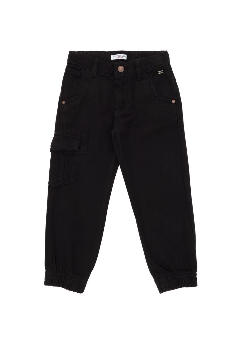 Erkek Çocuk Siyah Kanvas Pantolon - 50298581020