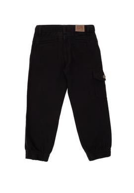 Erkek Çocuk Siyah Kanvas Pantolon - 50298581020